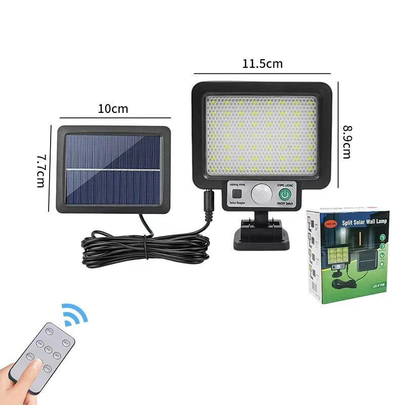 LED Solar Split Wall Lamp 3 Mode Waterproof Motion Sensor Lamps Garden Street Lighting Solar Lamp For Garage Security Wall Light